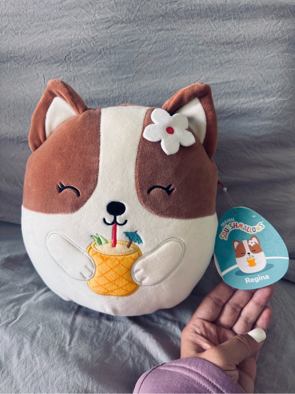 Regina 8" Squishmallow with Pineapple Drink
